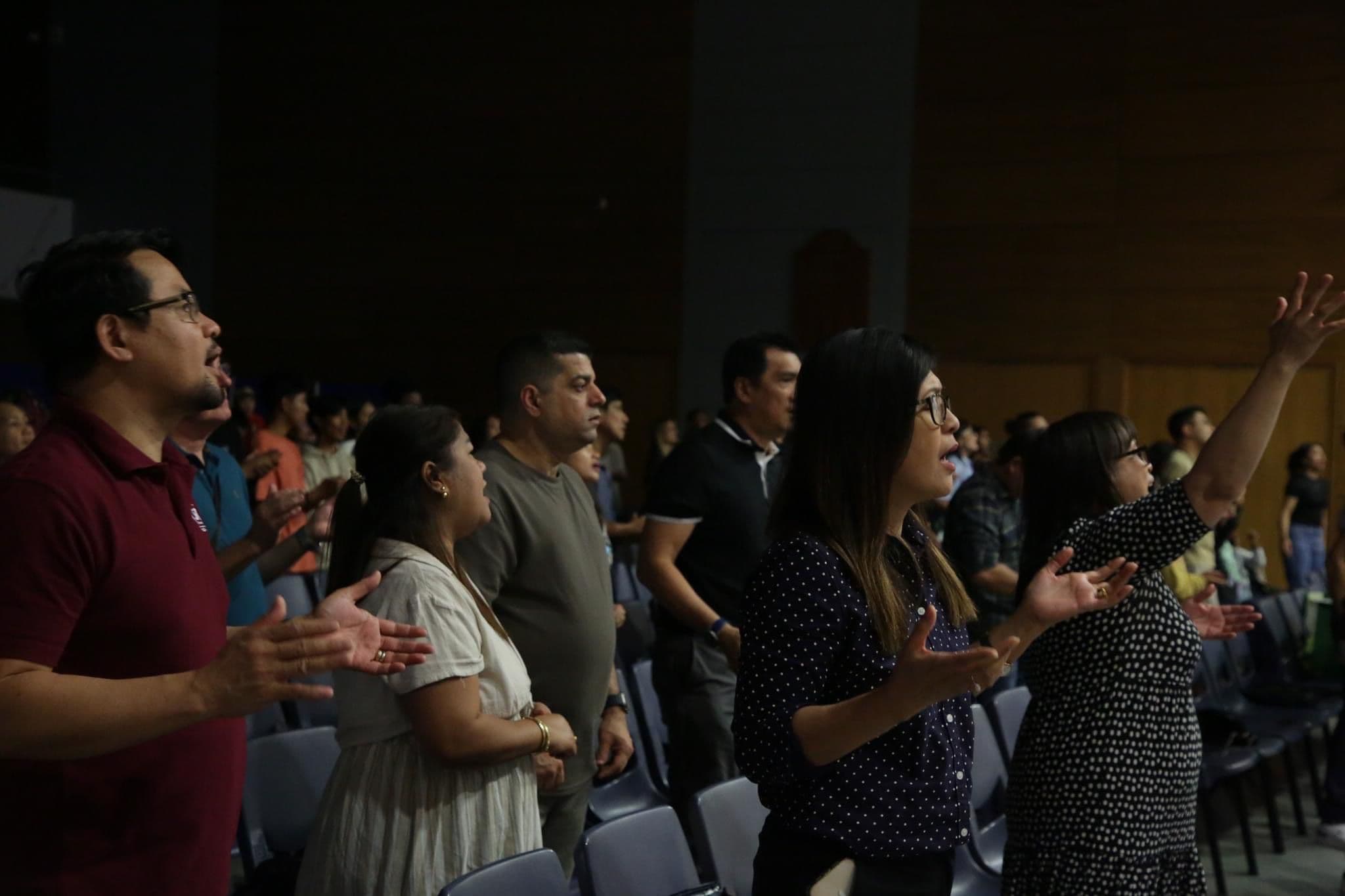 Pag-Asa Centre congregation in worship